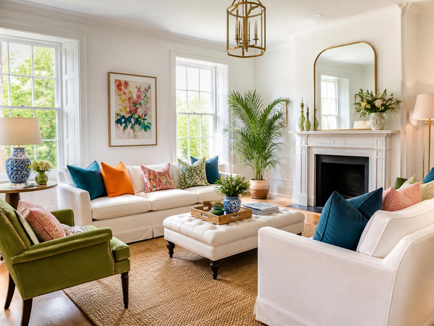 Styled luxury living room prepared for sale by The Property Realtors